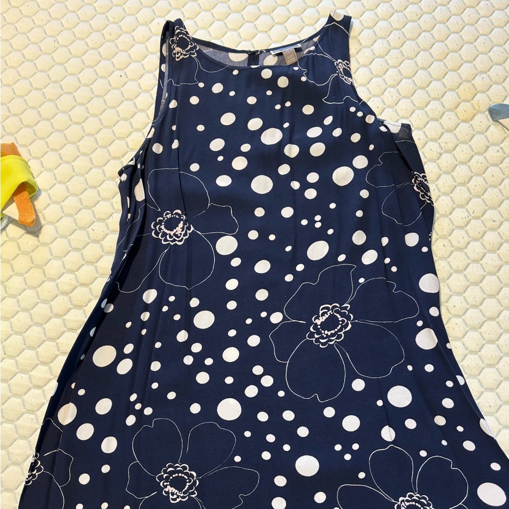 Chelsea 28 Navy blue and white mini dress